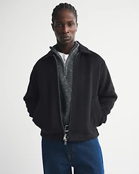 Wool-Blend Zip Jacket