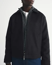 Wool-Blend Zip Jacket