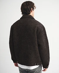 Wool-Blend Zip Jacket