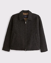 Wool-Blend Zip Jacket