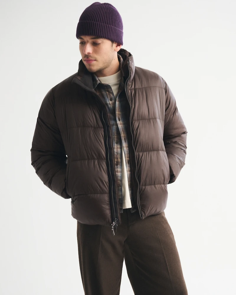 A&F AirCloud Mockneck Puffer