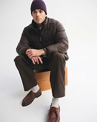 A&F AirCloud Mockneck Puffer