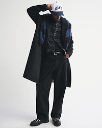 Wool-Blend Double-Breasted Coat