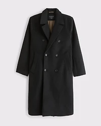 Wool-Blend Double-Breasted Coat