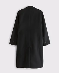 Wool-Blend Double-Breasted Coat