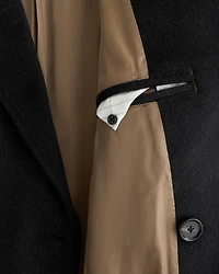 Wool-Blend Double-Breasted Coat