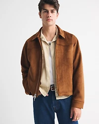 Easy Vegan Suede Zip Jacket