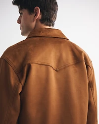 Easy Vegan Suede Zip Jacket