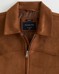 Easy Vegan Suede Zip Jacket