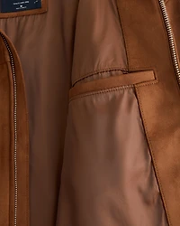 Easy Vegan Suede Zip Jacket