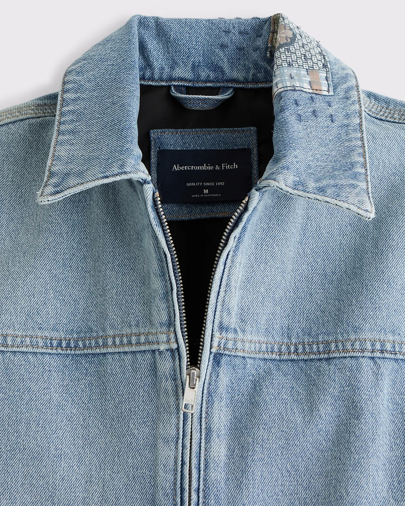Easy Denim Zip Jacket