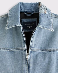 Easy Denim Zip Jacket
