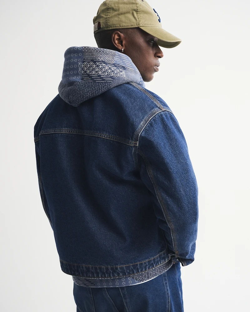 Denim Easy Zip Jacket