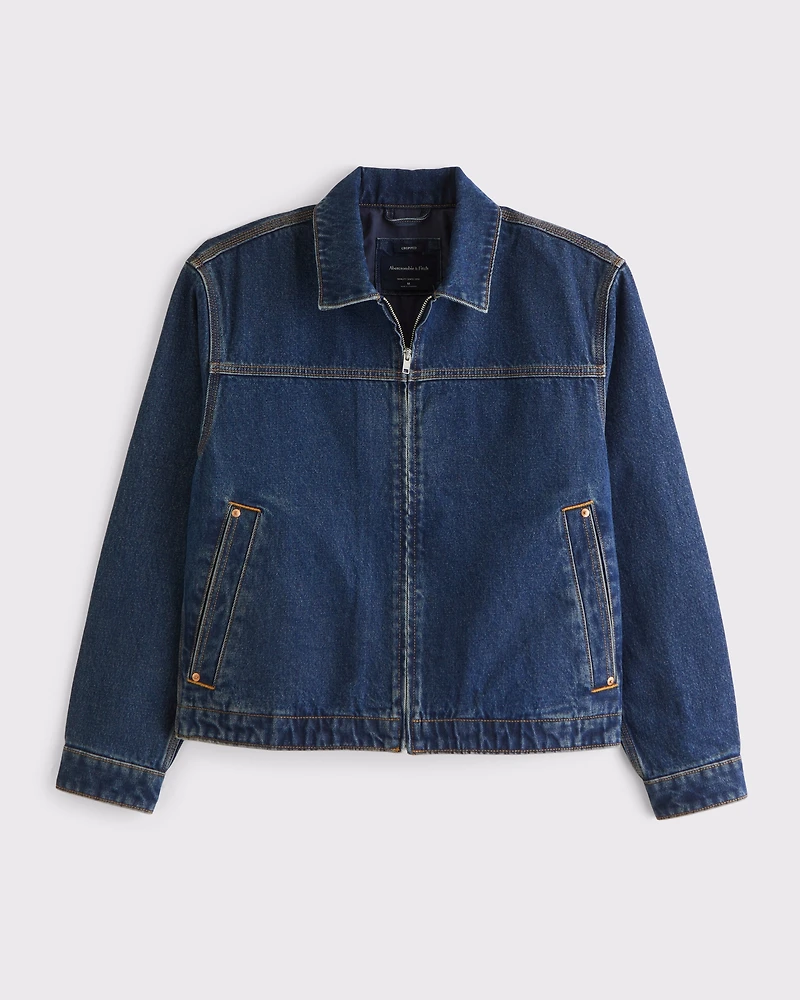 Denim Easy Zip Jacket