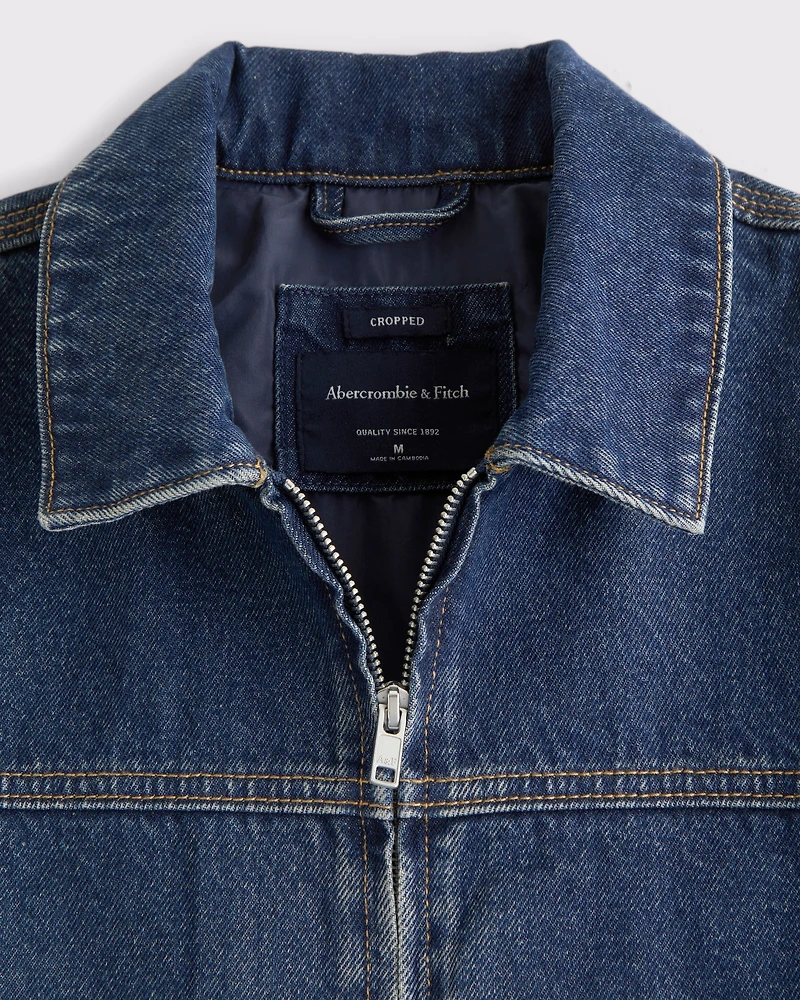Denim Easy Zip Jacket