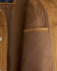 Vegan Suede Trucker Jacket