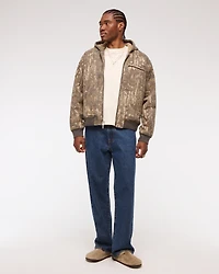 Hooded Workwear Bomber Jacket