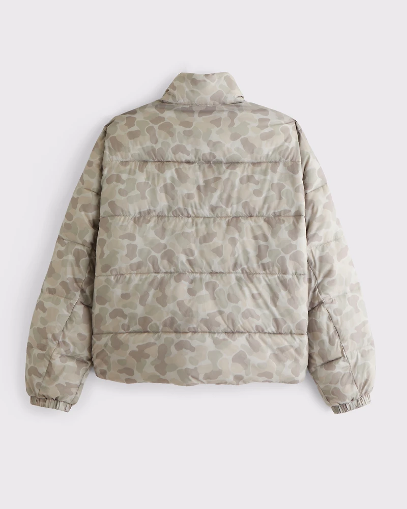 Mockneck Zip Puffer