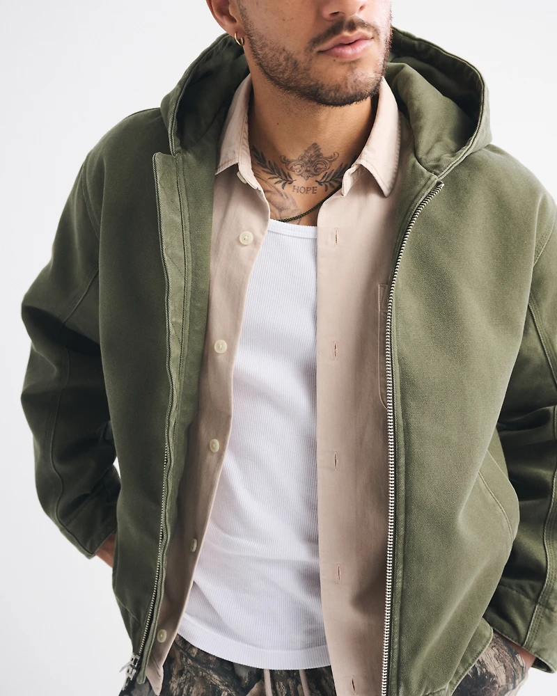 Hooded Trucker Jacket