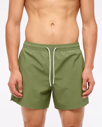 Pull-On Seersucker Swim Trunk