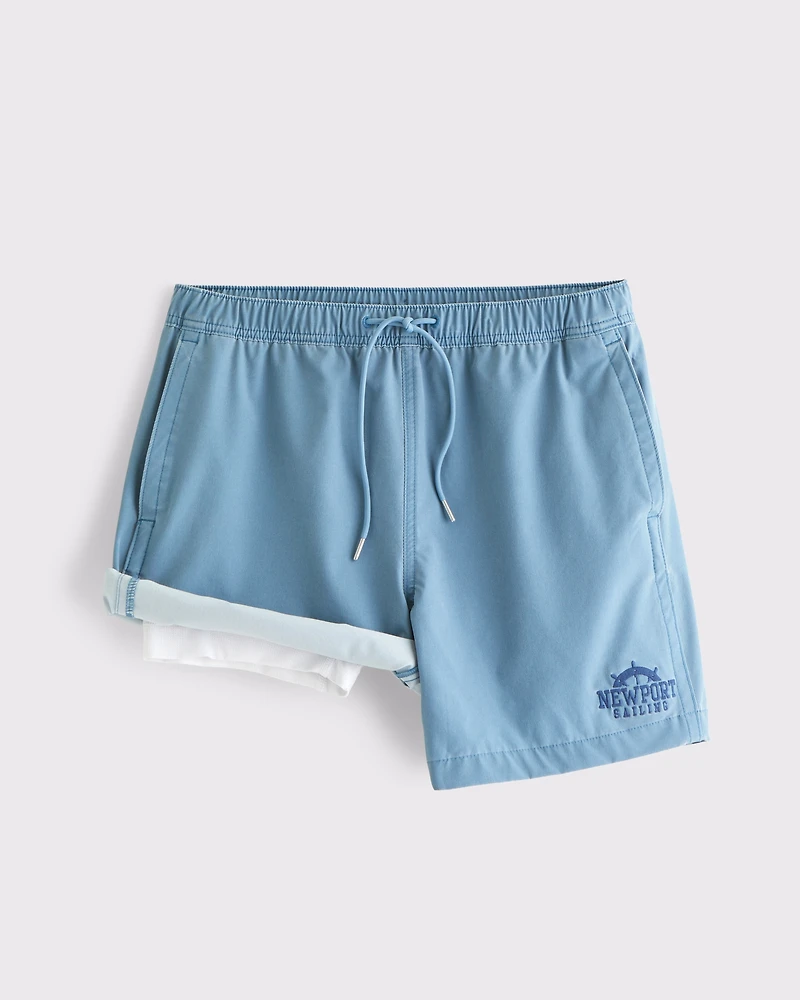 Pull-On Lined Swim Short