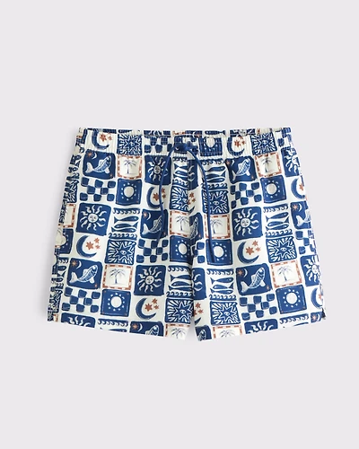 Pull-On Micro-Texture Swim Trunk