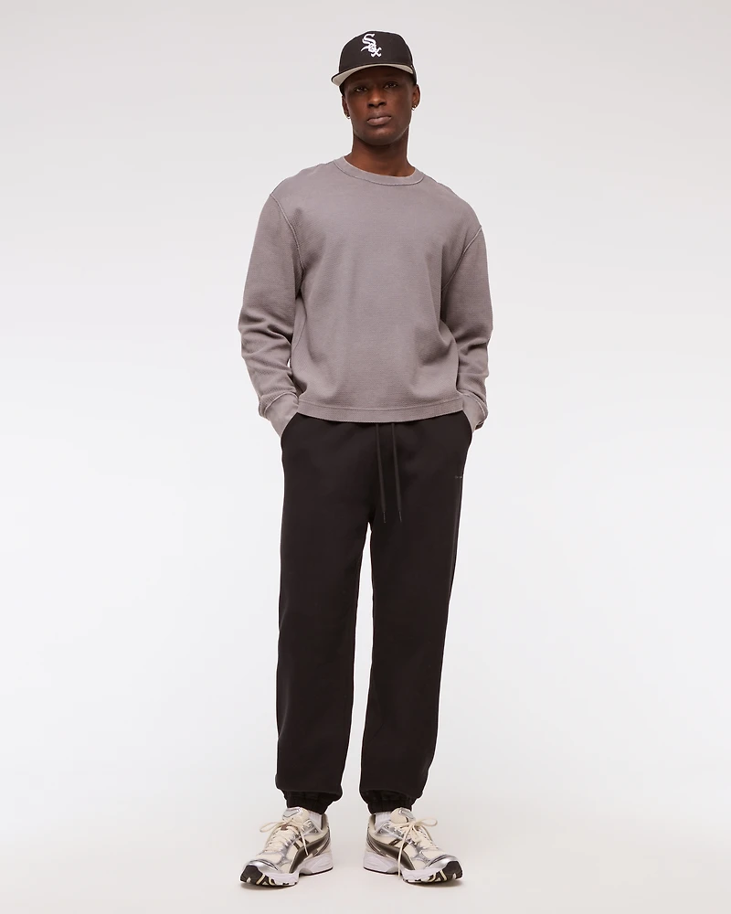 Micro-Logo Baggy Cinched Sweatpant