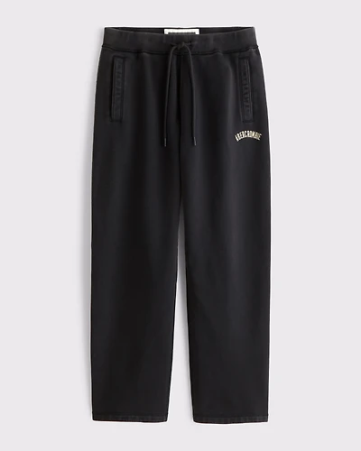 Straight Open-Hem Logo Sweatpant