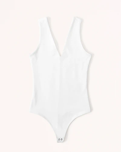 Seamless Fabric V-Neck Bodysuit