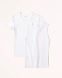 2-Pack Essential Tuckable Crew Tops