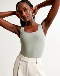 Soft Matte Seamless Squareneck Bodysuit