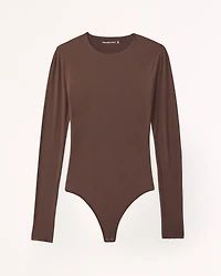 Soft Matte Seamless Long-Sleeve Crew Bodysuit