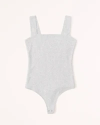 Cotton Seamless Fabric Squareneck Bodysuit