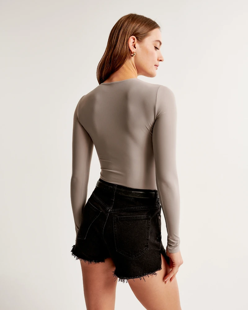 Soft Matte Seamless Long-Sleeve Cropped Crew Top