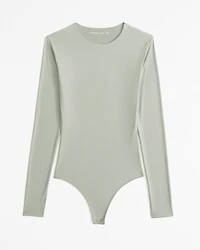 Soft Matte Seamless Long-Sleeve Crew Bodysuit