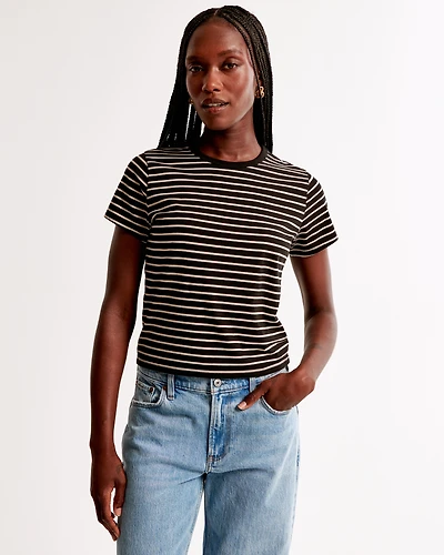 Essential Polished Body-Skimming Tee