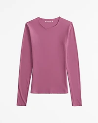 Soft Matte Seamless Tuckable Long-Sleeve Top