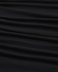 Long-Sleeve Off-The-Shoulder Mesh Top