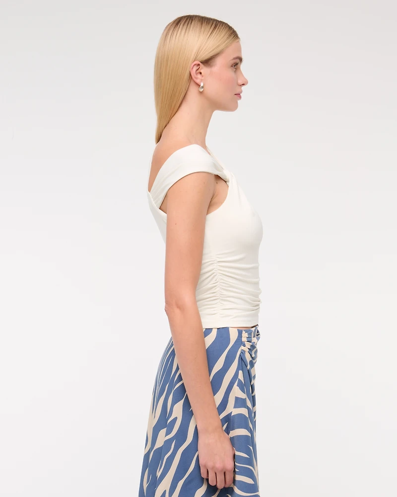 Slinky Jersey Twisted Top