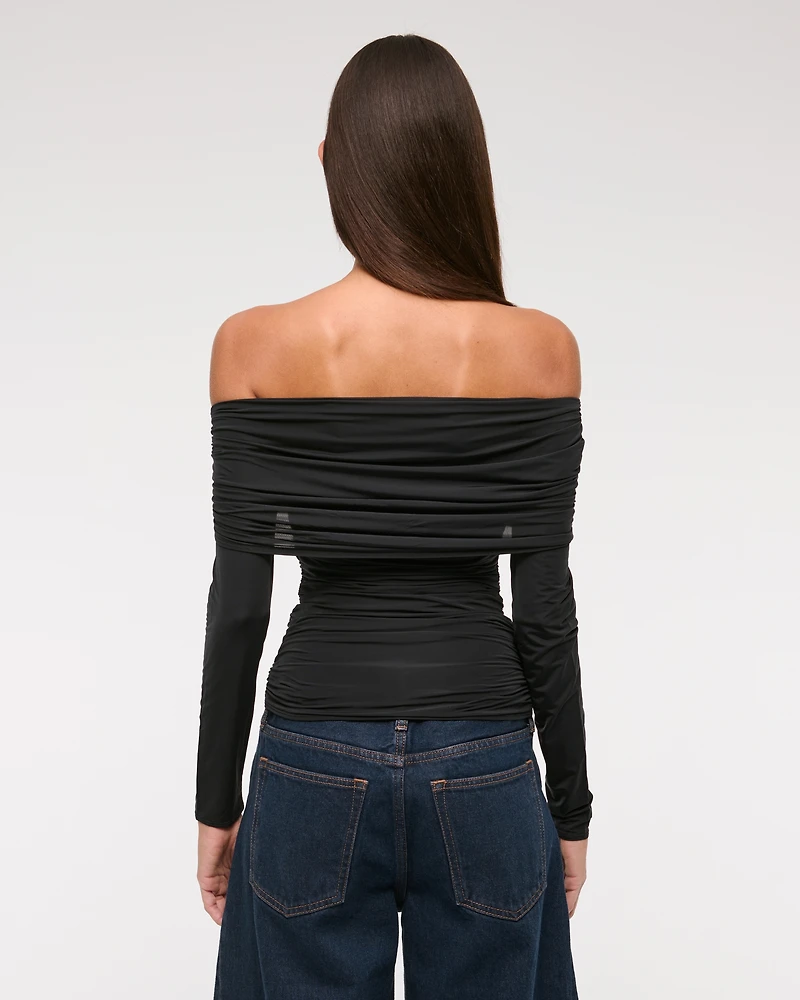 Asymmetrical Foldover Top