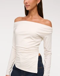 Off-The-Shoulder Draped Top