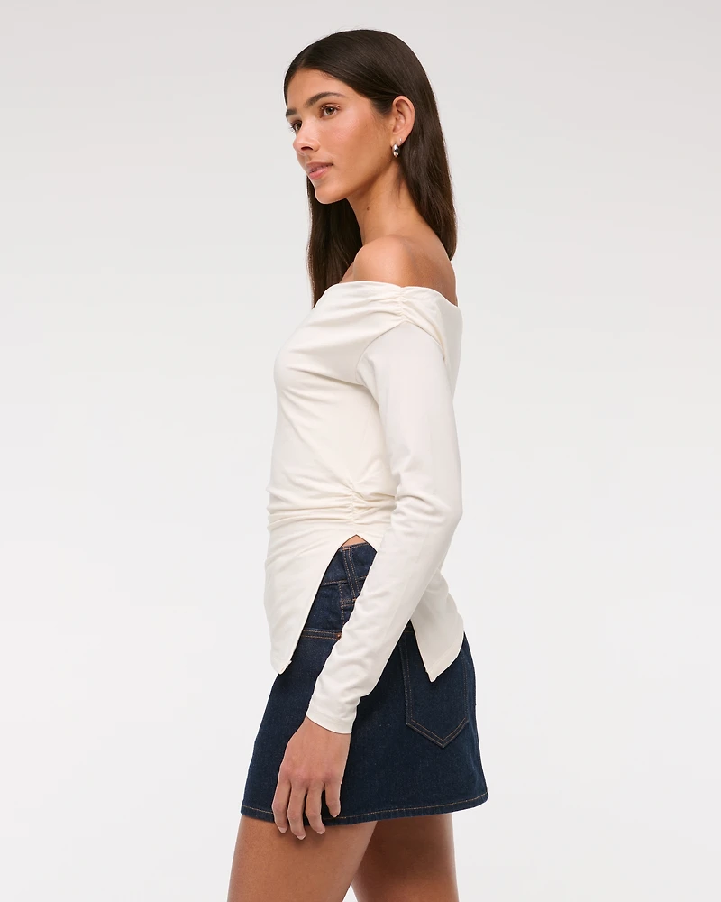 Off-The-Shoulder Draped Top