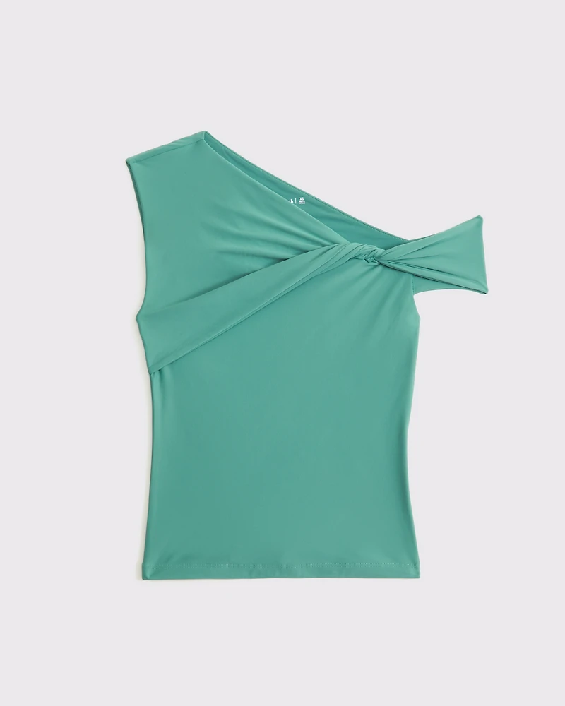 Soft Matte Seamless Asymmetrical Twist Top