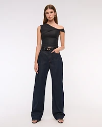 Soft Matte Seamless Asymmetrical Twist Top