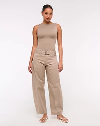 Sculpt Matte Seamless Slash Scoop-Back Bodysuit