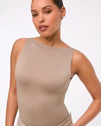 Sculpt Matte Seamless Slash Scoop-Back Bodysuit