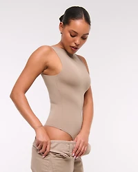 Sculpt Matte Seamless Slash Scoop-Back Bodysuit