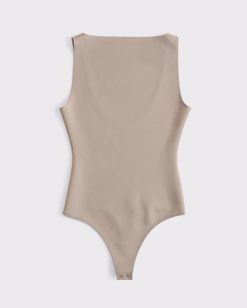 Sculpt Matte Seamless Slash Scoop-Back Bodysuit