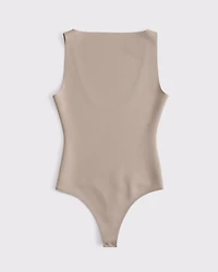 Sculpt Matte Seamless Slash Scoop-Back Bodysuit
