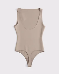 Sculpt Matte Seamless Slash Scoop-Back Bodysuit